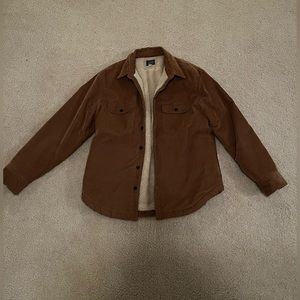 J Crew Sherpa lined shirt jacket size L